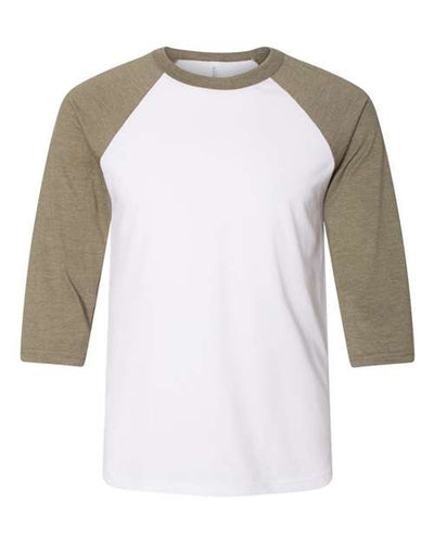 BELLA + CANVAS 3200 White/ Heather Olive — front
