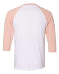 BELLA + CANVAS 3200 White/ Heather Peach — back