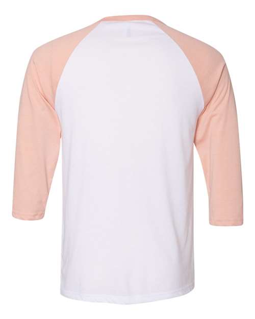 BELLA + CANVAS 3200 White/ Heather Peach — back