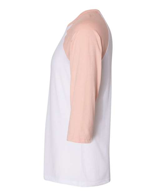 BELLA + CANVAS 3200 White/ Heather Peach — direct side
