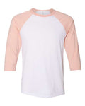 BELLA + CANVAS 3200 White/ Heather Peach — front