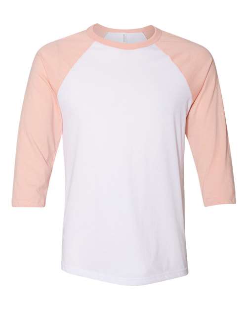BELLA + CANVAS 3200 White/ Heather Peach — front