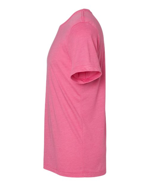 BELLA + CANVAS 3413 Charity Pink Triblend — direct side