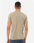 BELLA + CANVAS 3413 Tan Triblend — on model back