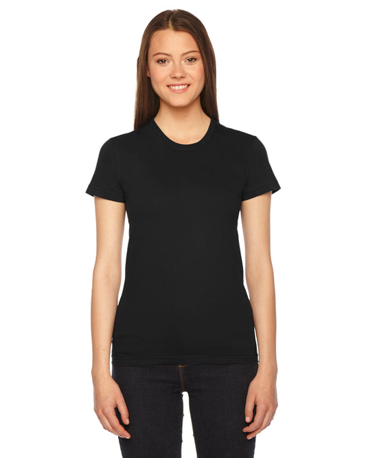 Women's Fine Jersey Short-Sleeve T-Shirt - Black