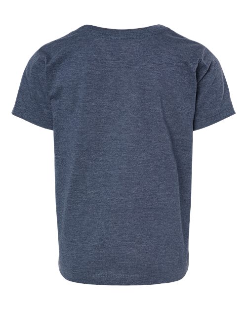 BELLA + CANVAS 3001T Heather Navy — back