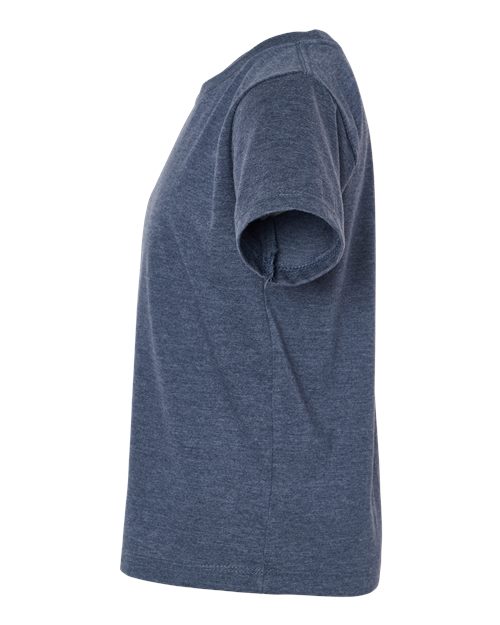 BELLA + CANVAS 3001T Heather Navy — direct side