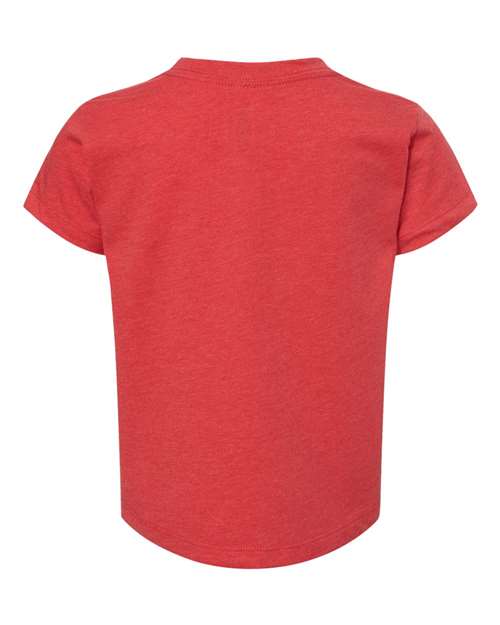 BELLA + CANVAS 3001T Heather Red — back