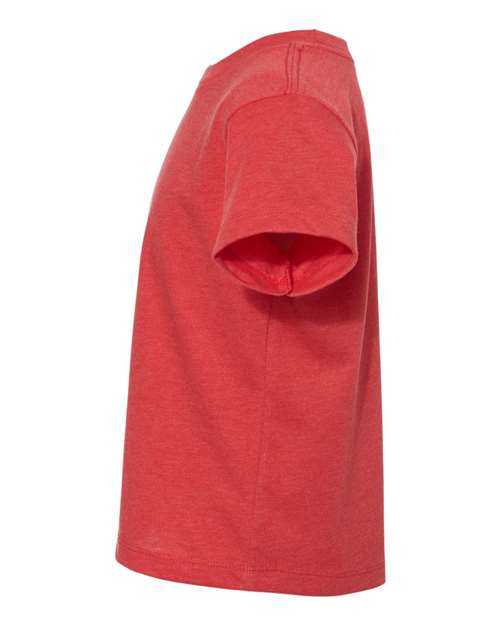 BELLA + CANVAS 3001T Heather Red — direct side