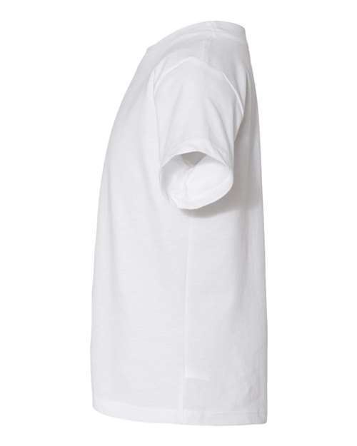 BELLA + CANVAS 3001T White — direct side