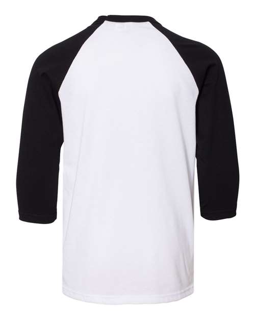 BELLA + CANVAS 3200Y White/ Black — back