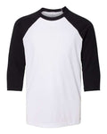 BELLA + CANVAS 3200Y White/ Black — front