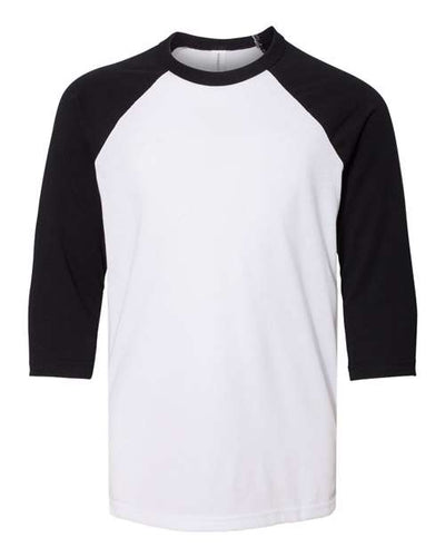 BELLA + CANVAS 3200Y White/ Black — front