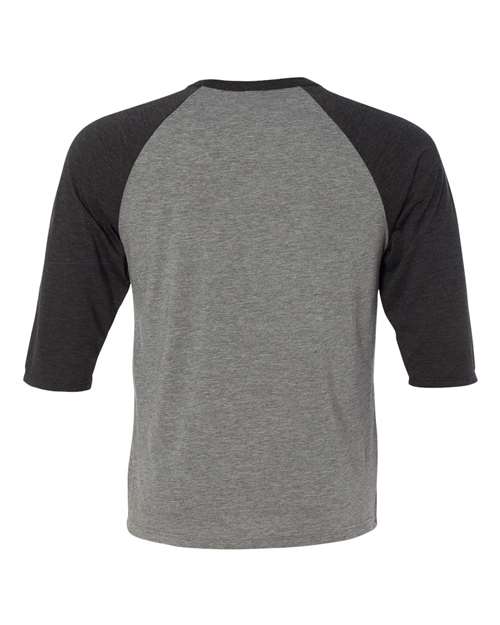 BELLA + CANVAS 3200T Grey/ Charcoal Black Triblend — back
