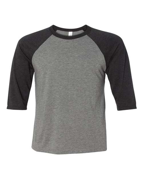 BELLA + CANVAS 3200T Grey/ Charcoal Black Triblend — front