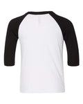 BELLA + CANVAS 3200T White/ Black — back