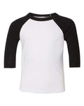 BELLA + CANVAS 3200T White/ Black — front