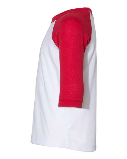 BELLA + CANVAS 3200T White/ Red — direct side