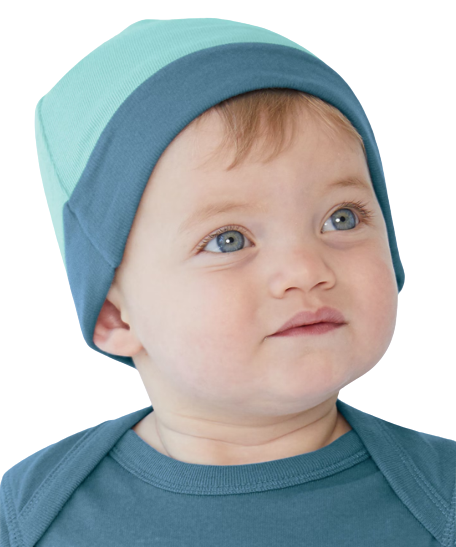Infant Baby Rib Cap - Chill / Indigo