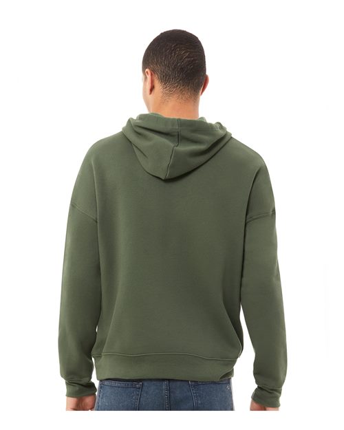 BELLA + CANVAS 3729 Military Green — on model back