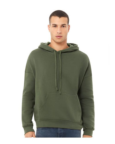 BELLA + CANVAS 3729 Military Green — on model front