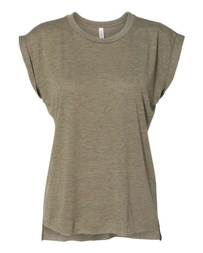 BELLA + CANVAS 8804 Heather Olive — front
