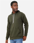 BELLA + CANVAS 3719 Military Green — on model side