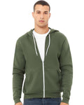 BELLA + CANVAS 3739 Military Green — on model front