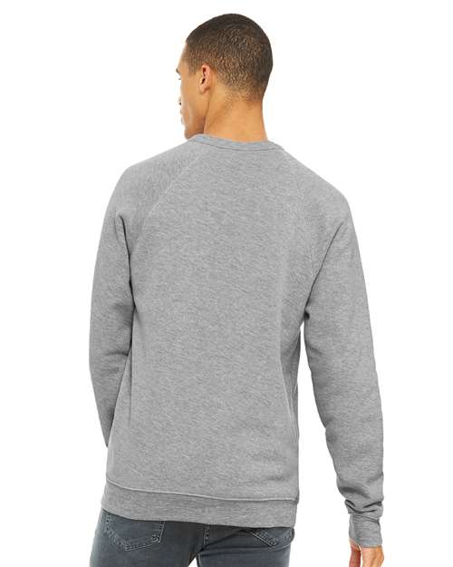 BELLA + CANVAS 3901 Athletic Heather — on model back