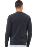 BELLA + CANVAS 3901 Heather Navy — on model back