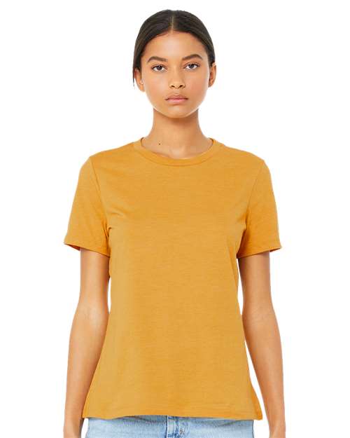 BELLA + CANVAS 6400 Mustard — on model front