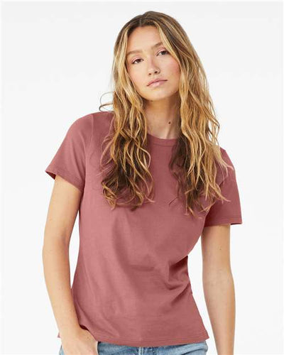 BELLA + CANVAS 6400 Mauve — on model front