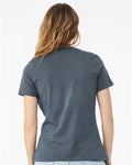 BELLA + CANVAS 6400 Vintage Navy — on model back