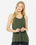 BELLA + CANVAS 8800 Military Green — on model front