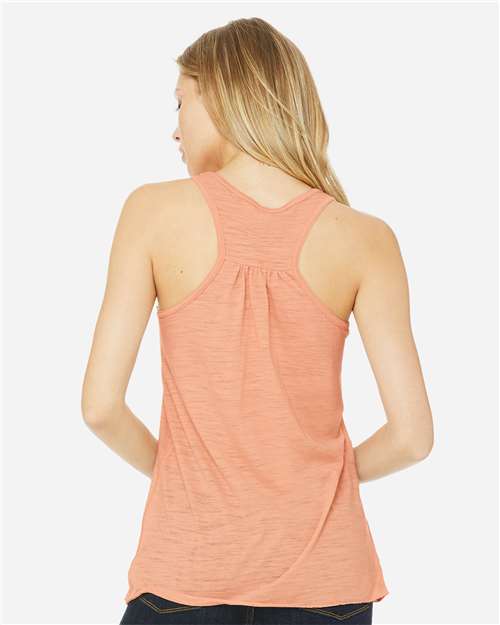 BELLA + CANVAS 8800 Peach Slub — on model back