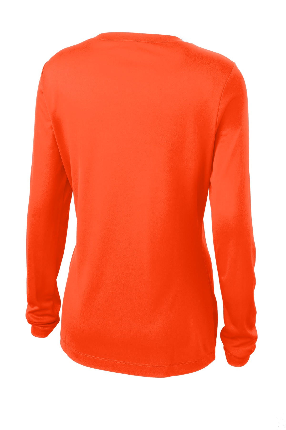 Women's Long Sleeve PosiCharge Competitor V-Neck Tee - Neon Orange