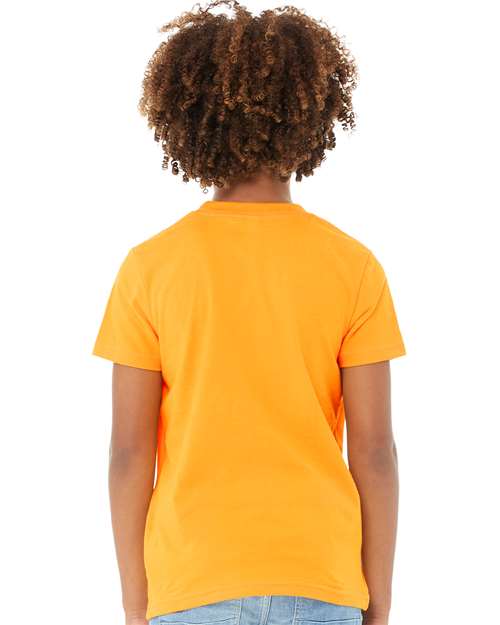 BELLA + CANVAS 3001Y Gold — on model back