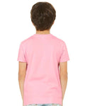 BELLA + CANVAS 3001Y Pink — on model back