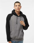 J. America 8885 Smoke Heather/ Black — on model front