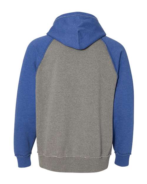 J. America 8885 Smoke Heather/ Vintage Royal Heather — back