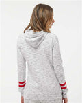 J. America 8674 White/ Red — on model back