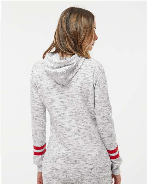 J. America 8674 White/ Red — on model back