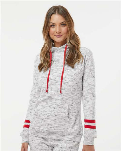 J. America 8674 White/ Red — on model front