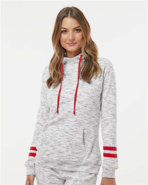 J. America 8674 White/ Red — on model front