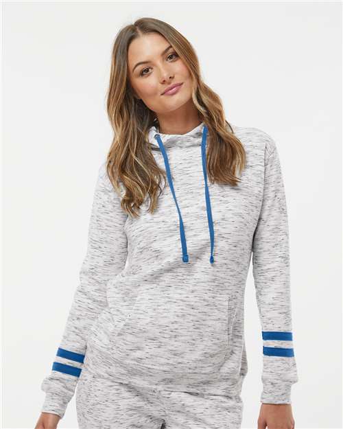 J. America 8674 White/ Royal — on model front