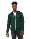 Bella + Canvas 3739 - Unisex Poly-Cotton Sponge Fleece Full-Zip Hoodie - Forest