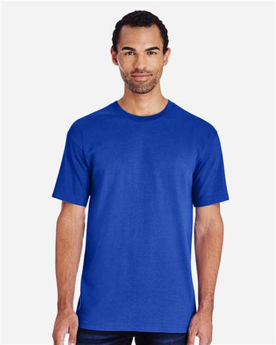 Gildan H000 Deep Royal — on model front