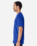 Gildan H000 Deep Royal — on model side
