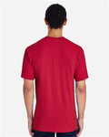 Gildan H000 Scarlet Red — on model back