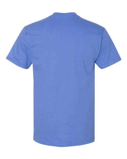 Gildan H000 Flo Blue — back